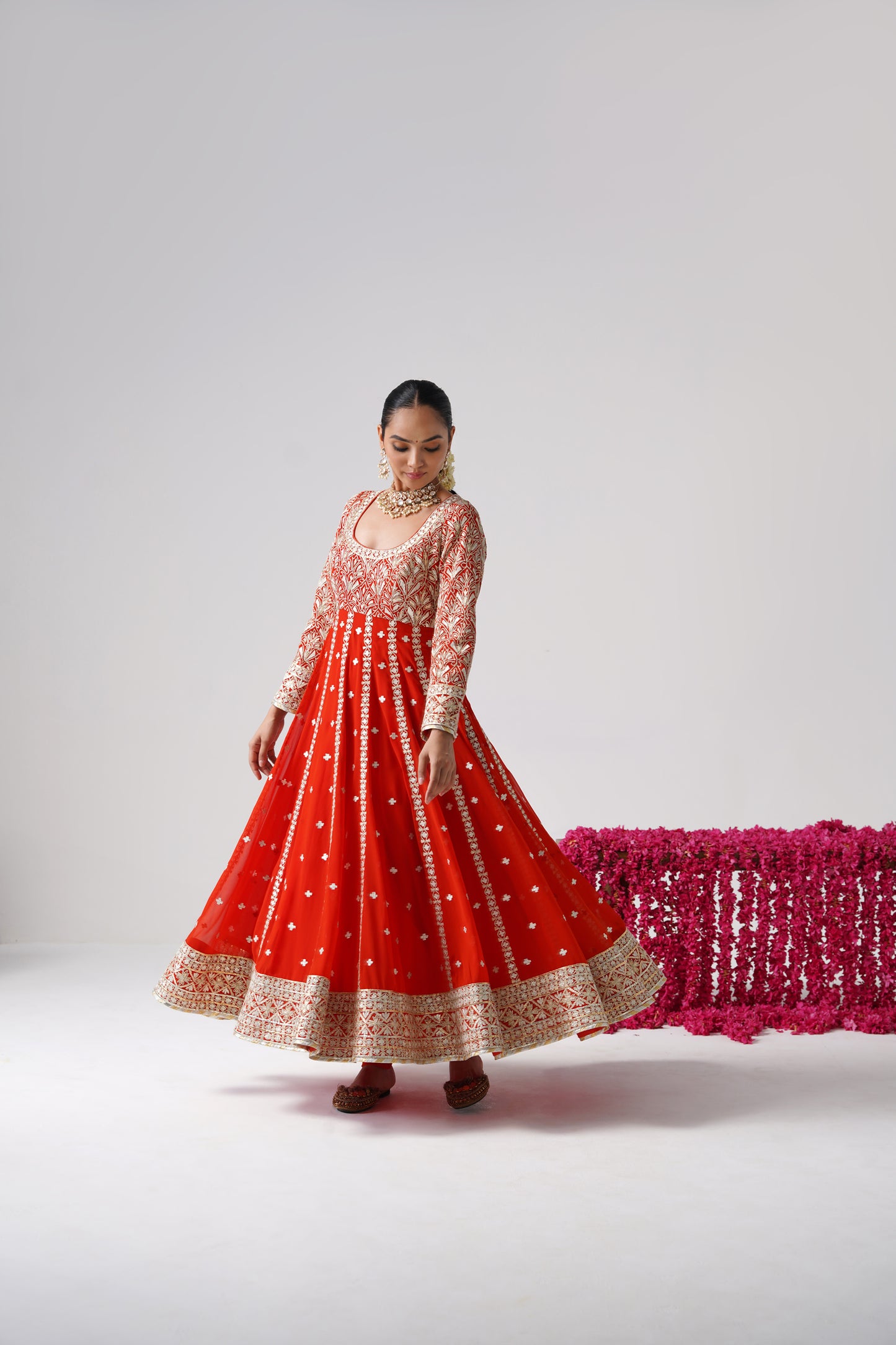 Dilruba - Kalidaar Set - Orange