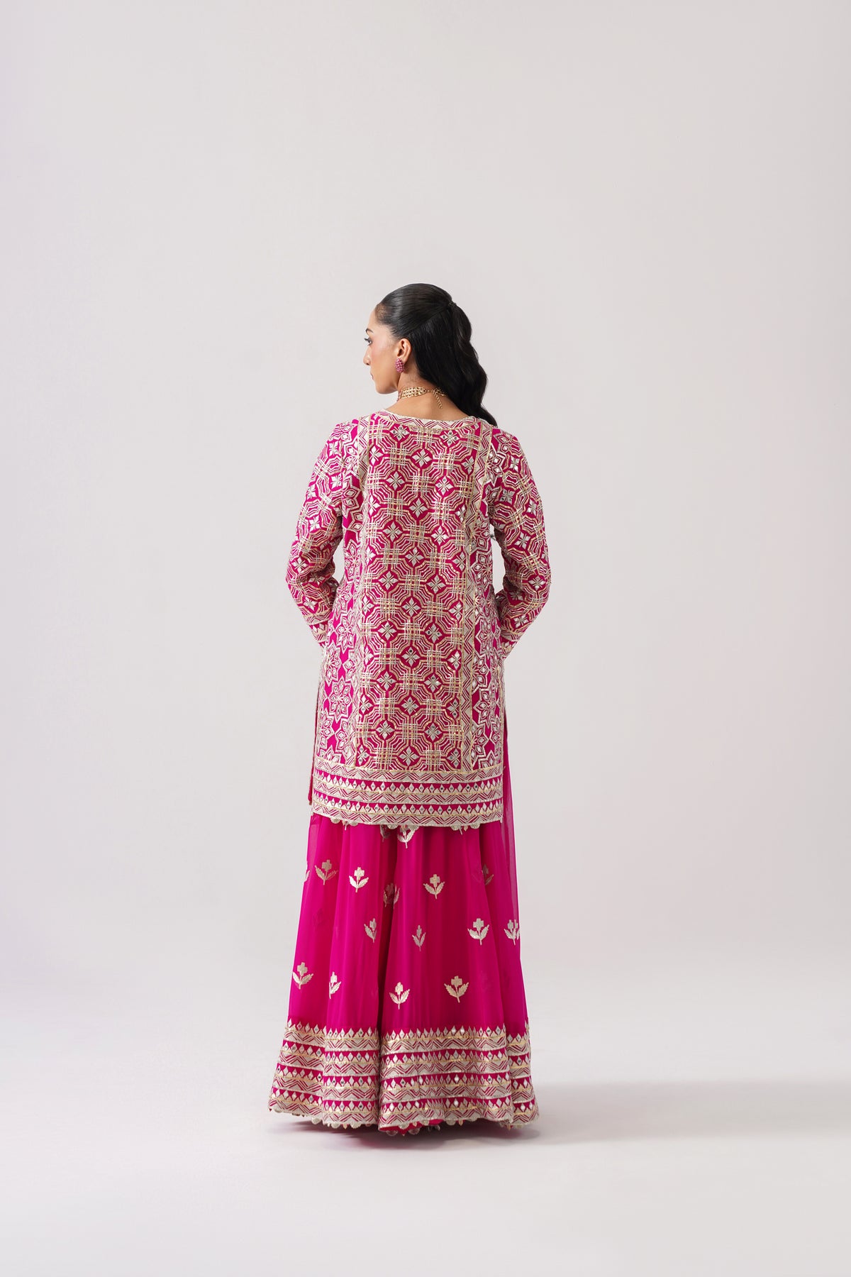 Roshini - Short Kurta Sharara Set