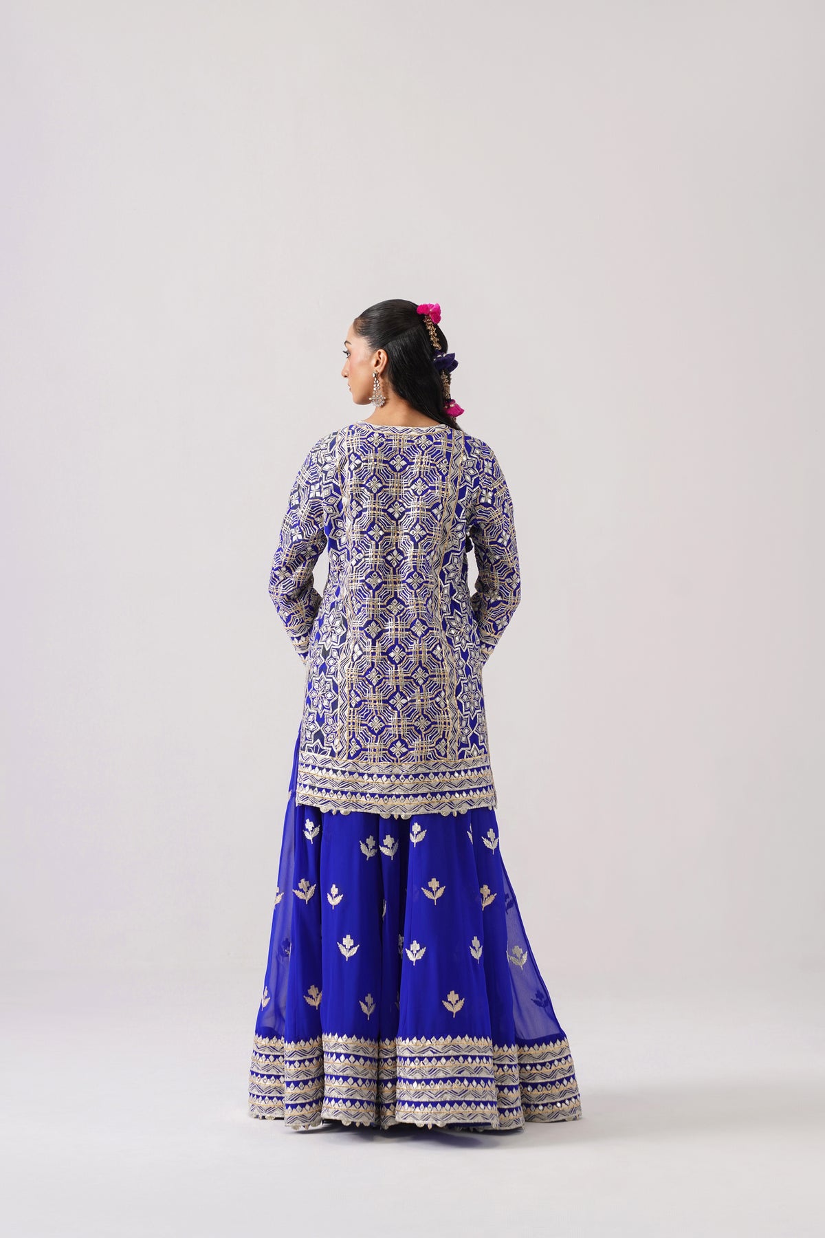 Roshini - Short Kurta Sharara Set