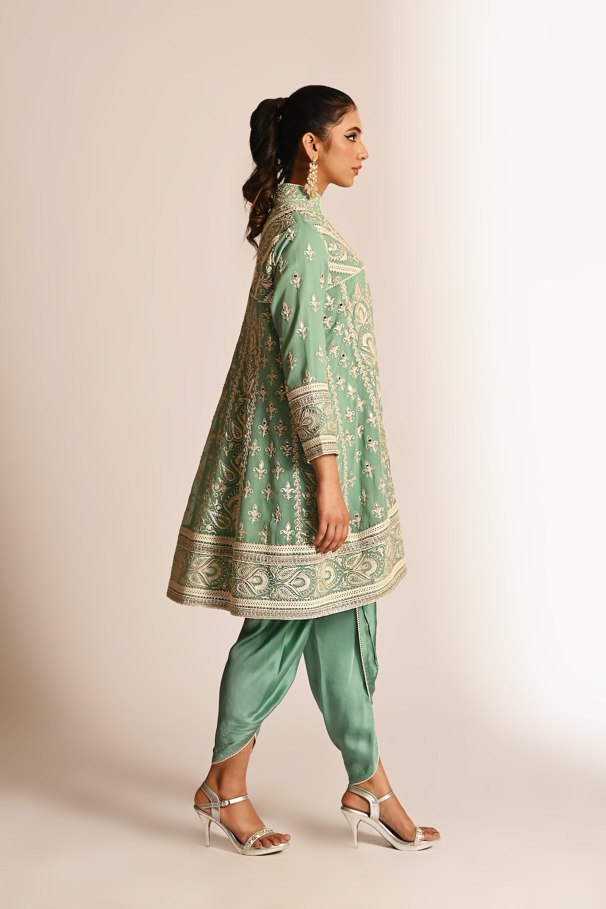 Amyra - Baby Doll with Tulip Pants - Green