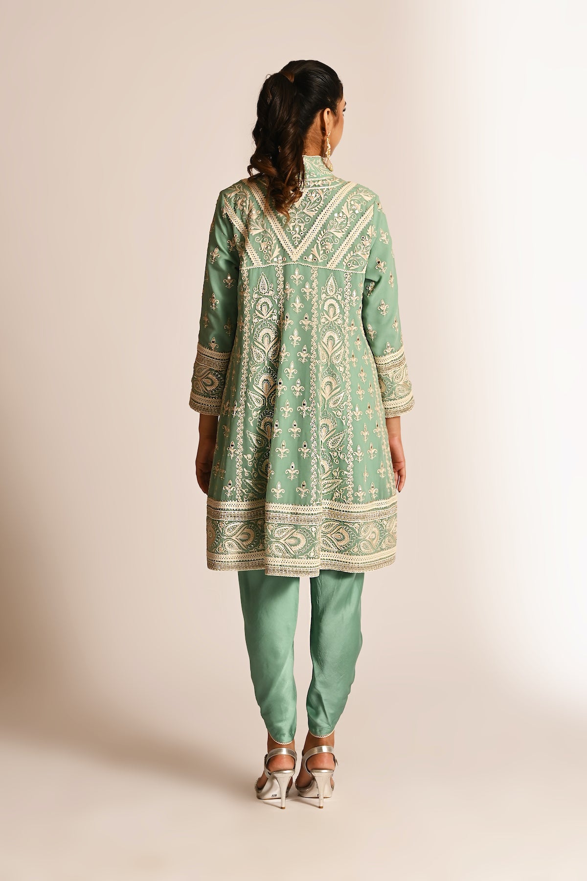 Amyra - Baby Doll with Tulip Pants - Green
