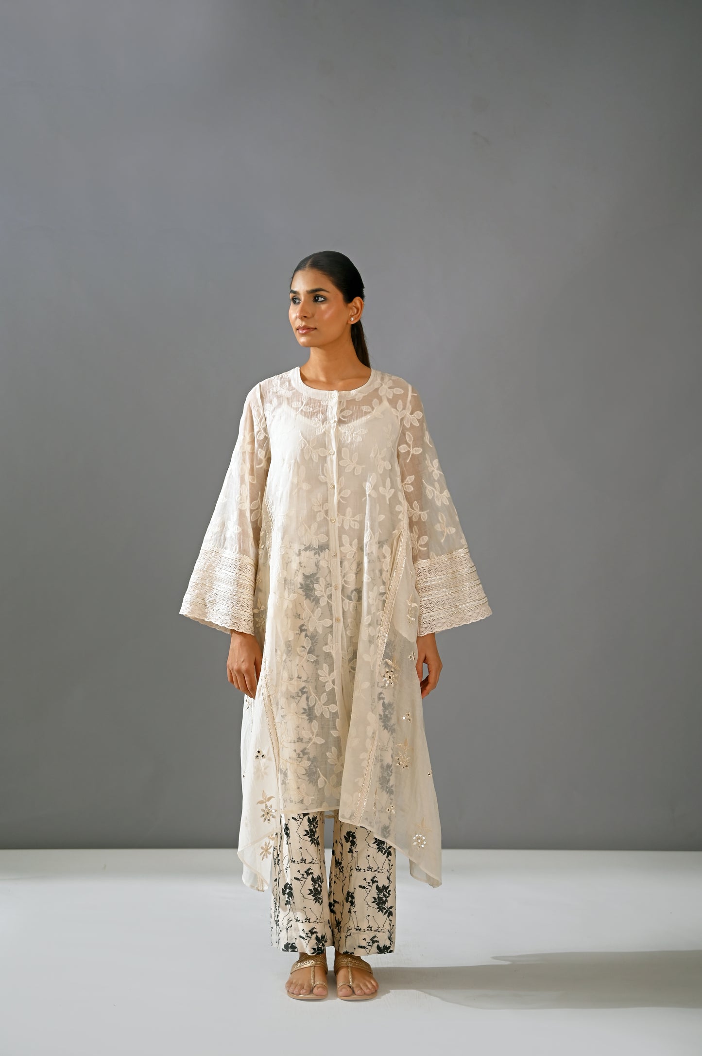 Chandni - Front Open Kurta Set