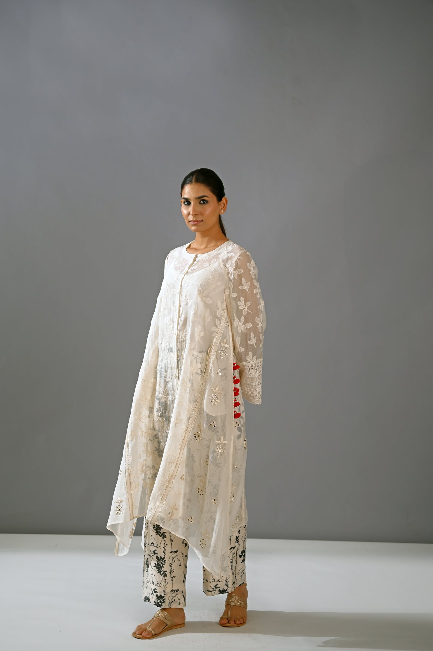 Chandni - Front Open Kurta Set
