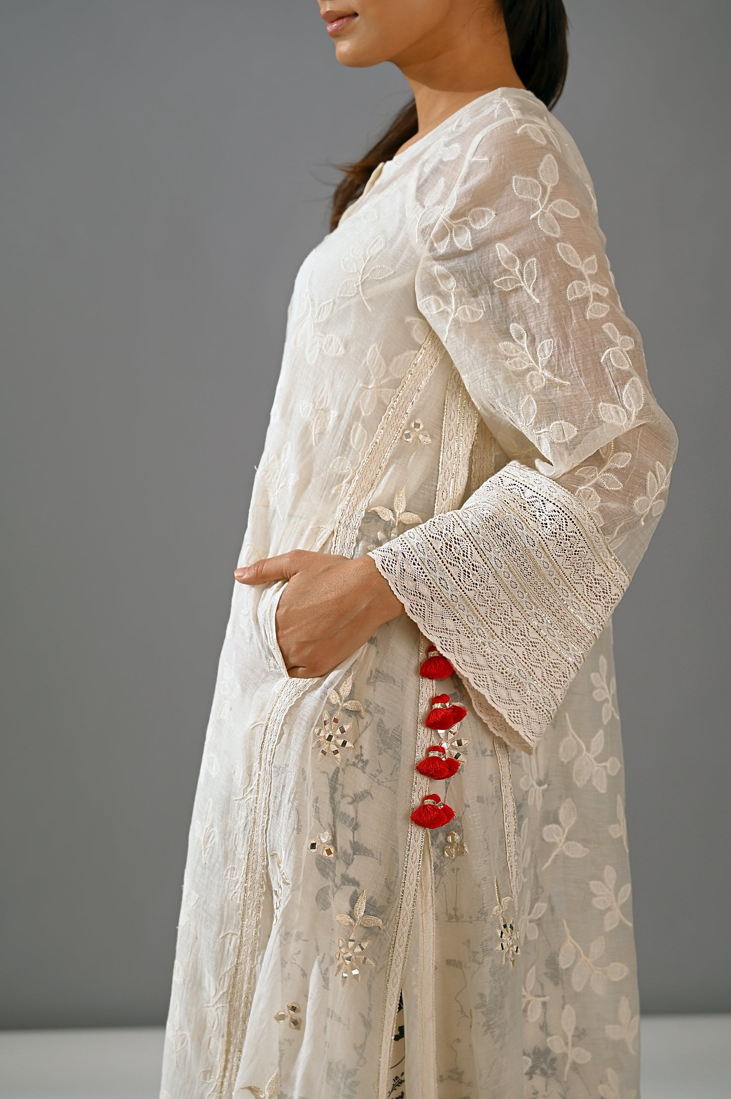 Chandni - Front Open Kurta Set