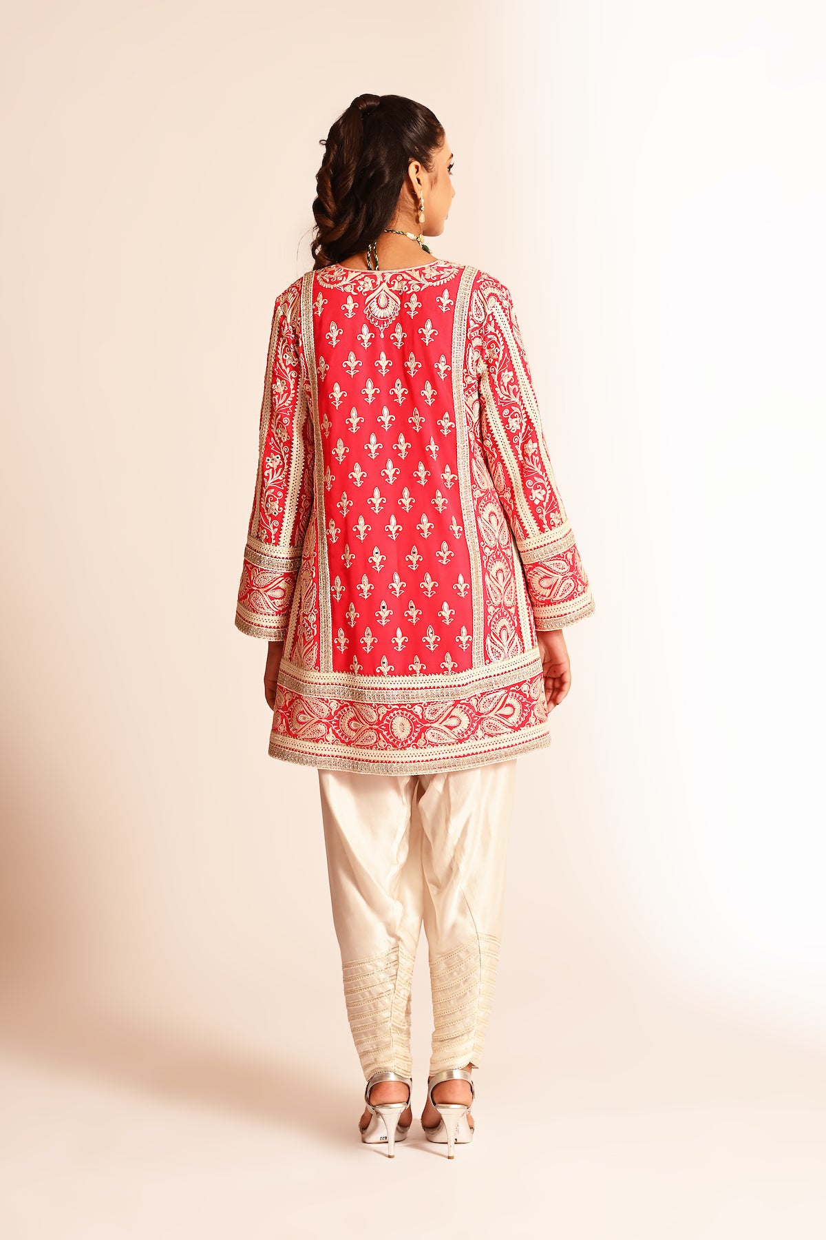 Amyra - Short Kurta Set - Red