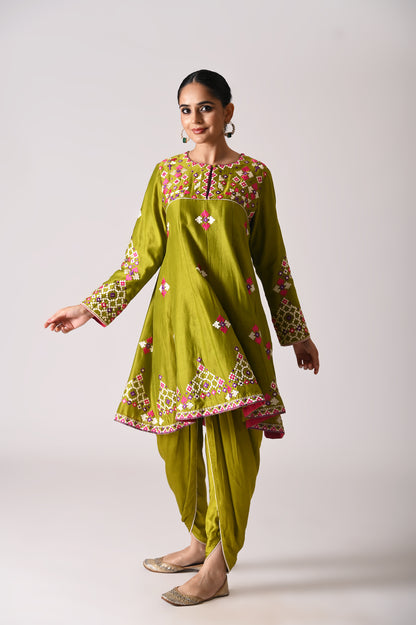 Patola - Baby Doll - Mehndi Green