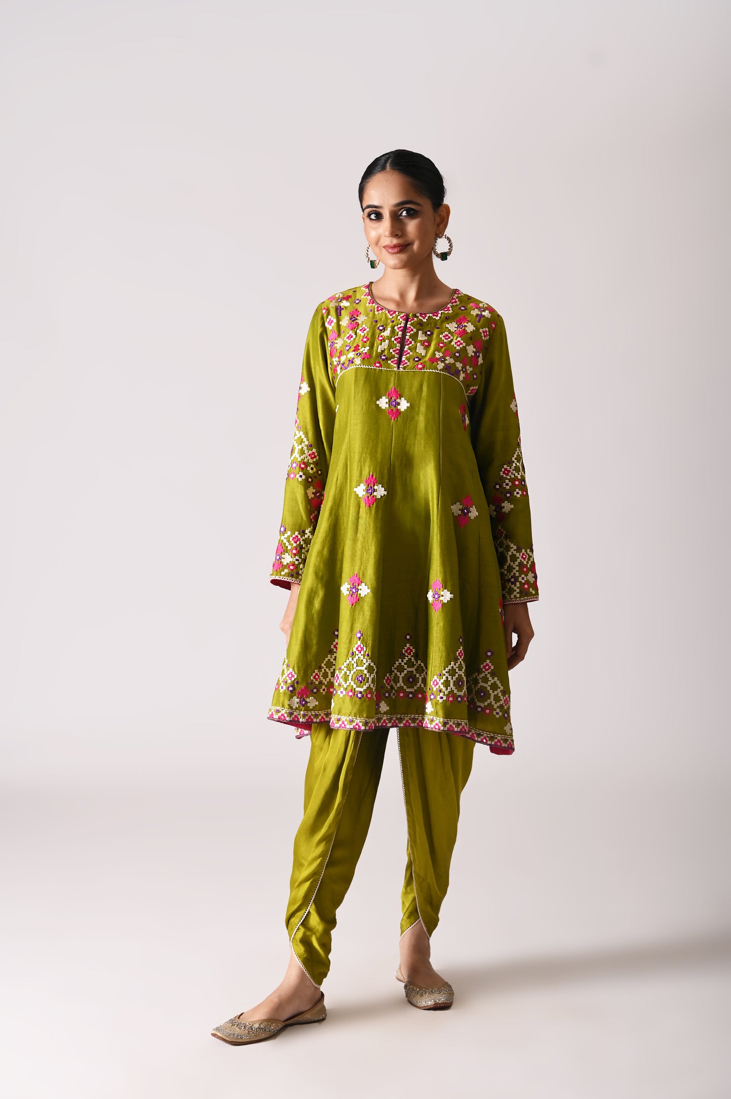 Patola - Baby Doll - Mehndi Green