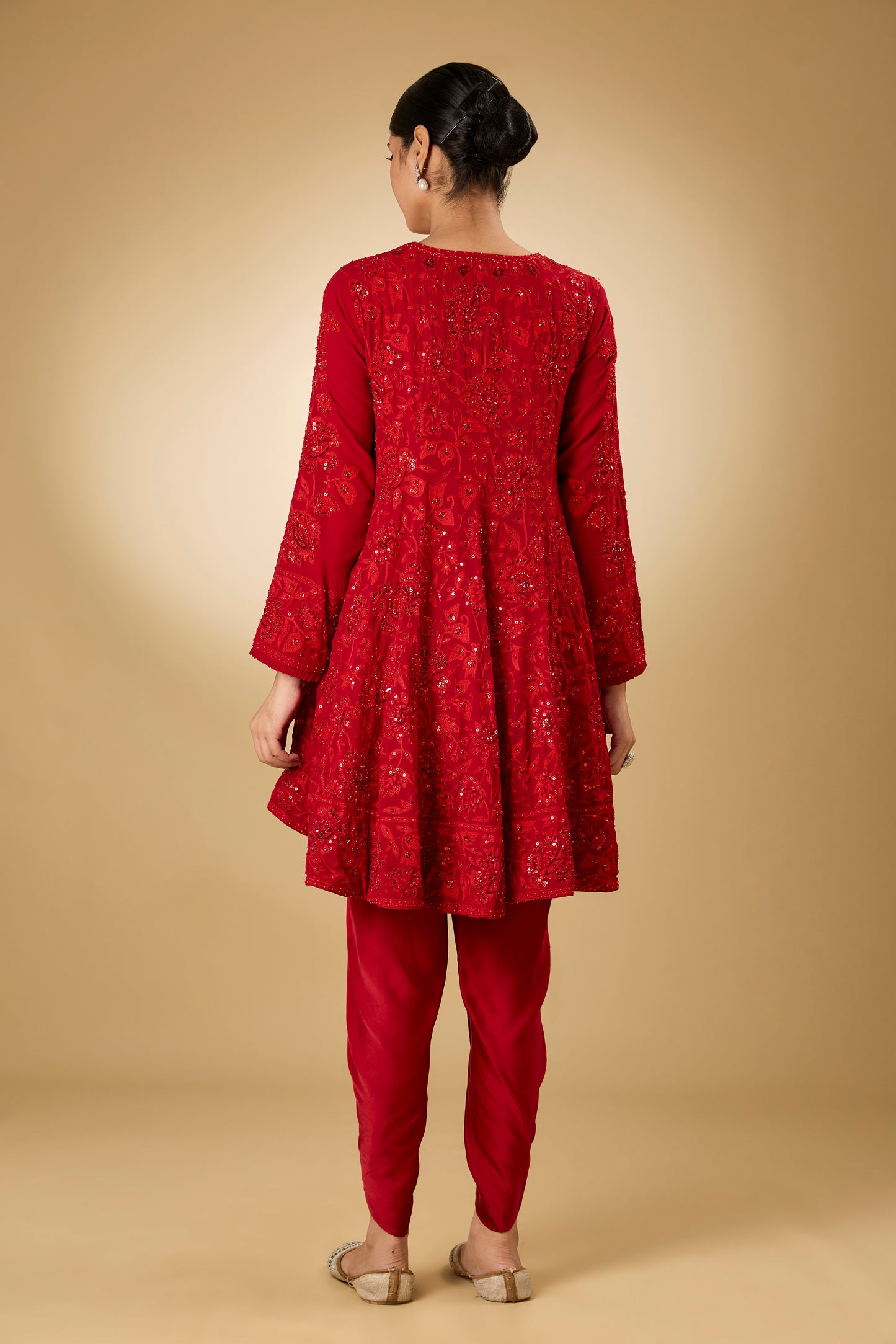 Flower Jal - Short Tone On Tone - Kalidaar Set