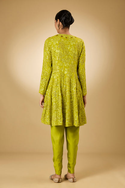 Flower Jal - Tone On Tone - Kalidaar Set