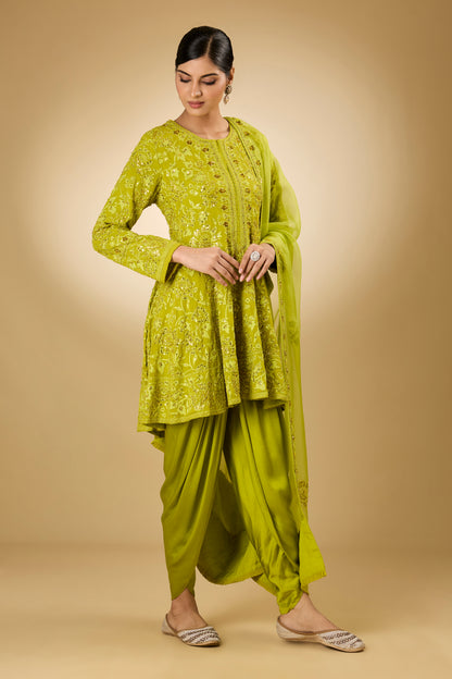 Flower Jal - Tone On Tone - Kalidaar Set