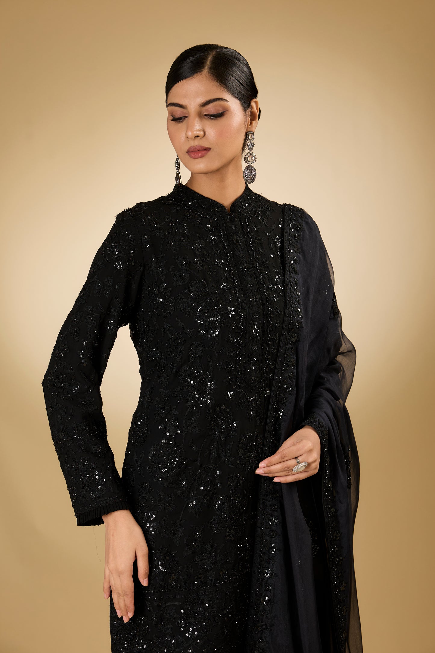 Flower Jal - Tone On Tone - Short Kurta Set