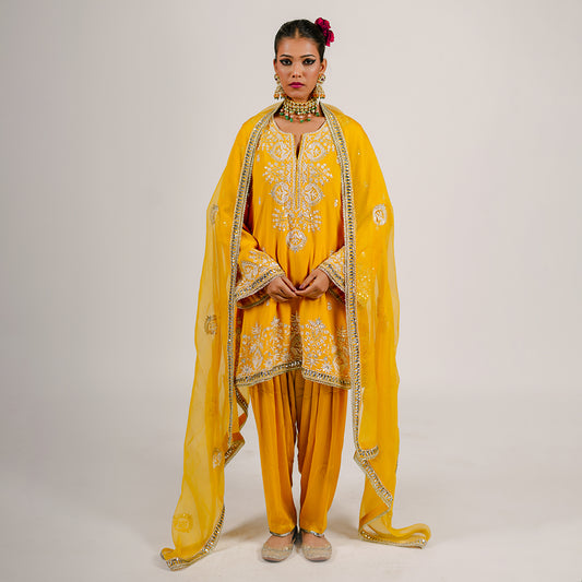 Shay - Short Kurta Set - Yellow