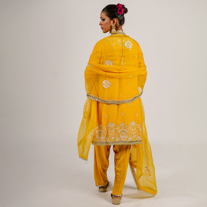 Shay - Short Kurta Set - Yellow