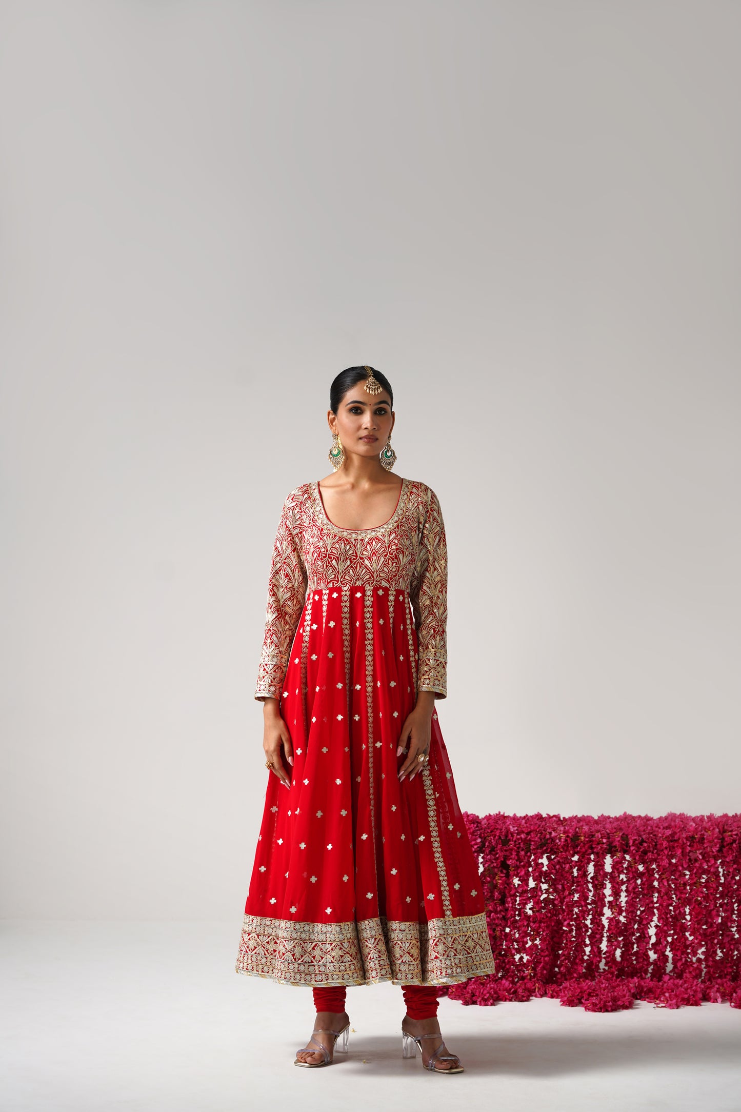 Dilruba - Kalidaar Set - Red