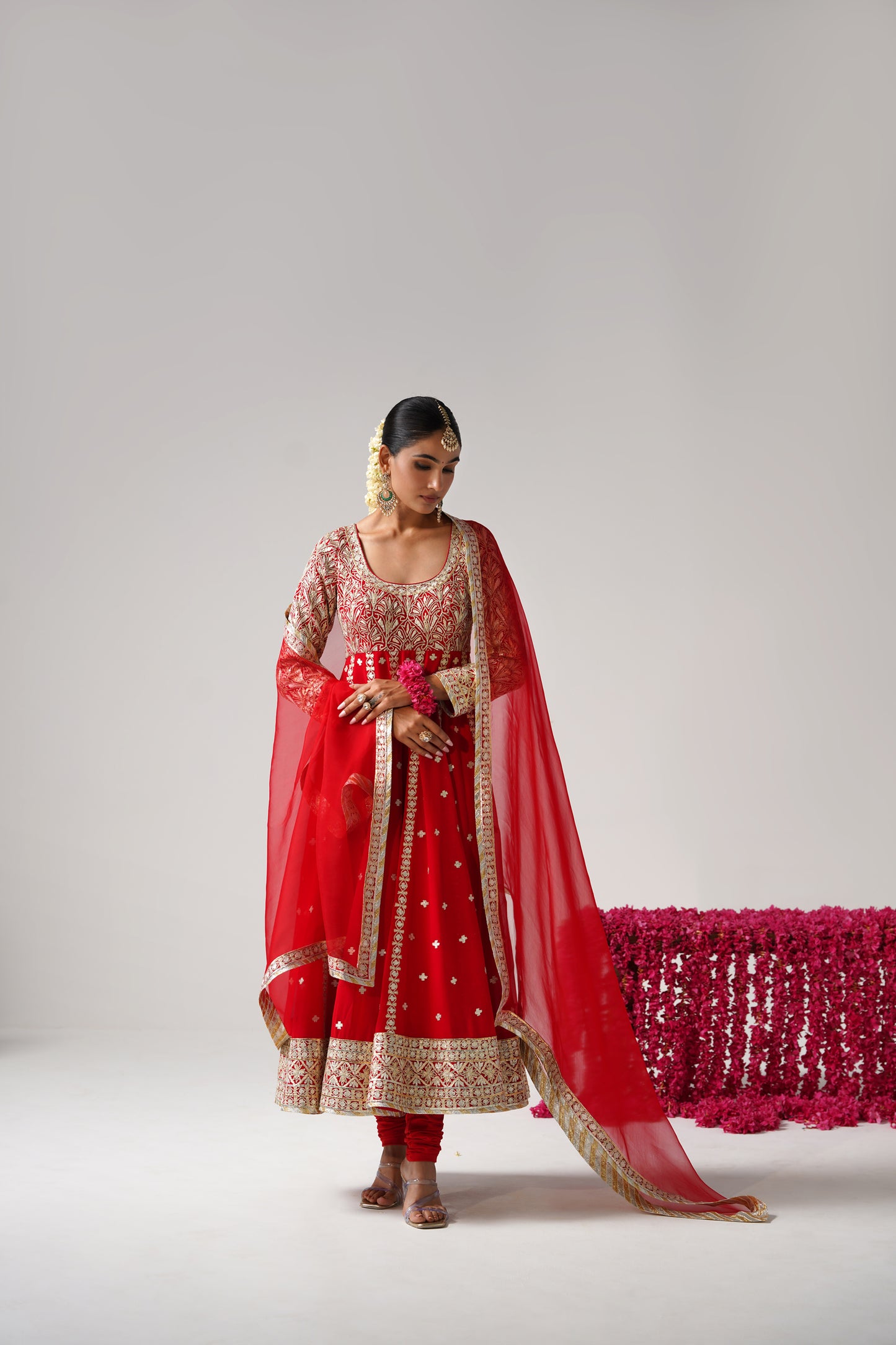 Dilruba - Kalidaar Set - Red