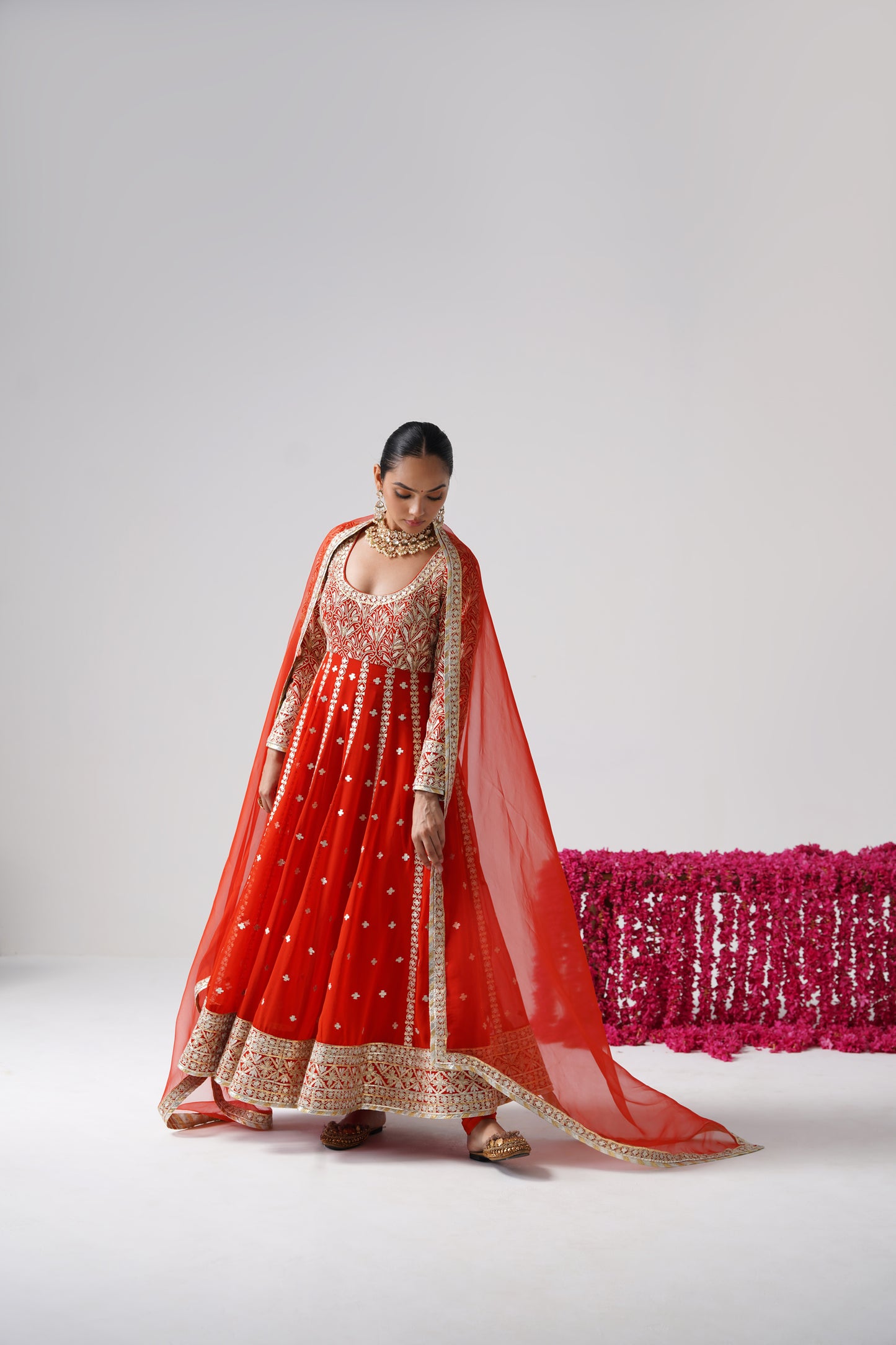 Dilruba - Kalidaar Set - Orange