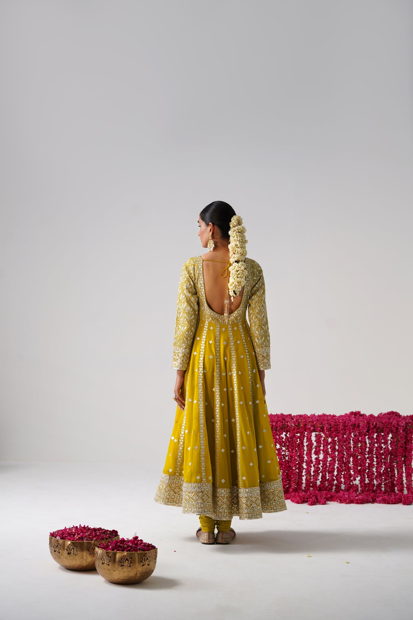 Dilruba - Kalidaar Set - Yellow