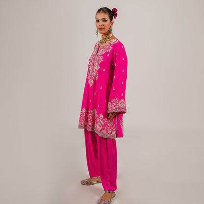 Shay - Short Kurta Set - Pink