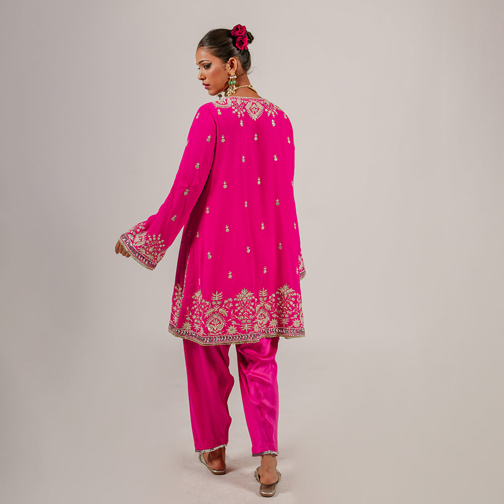 Shay - Short Kurta Set - Pink