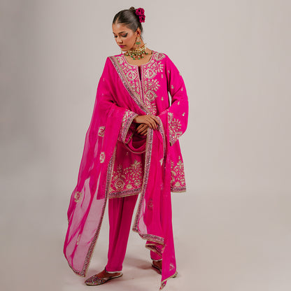 Shay - Short Kurta Set - Pink