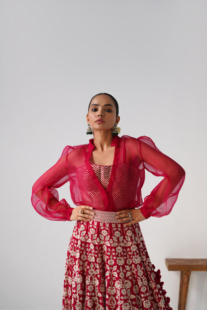 Nazrana - Flower Jal Lehnga