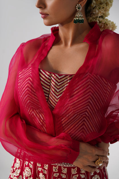 Nazrana - Flower Jal Lehnga