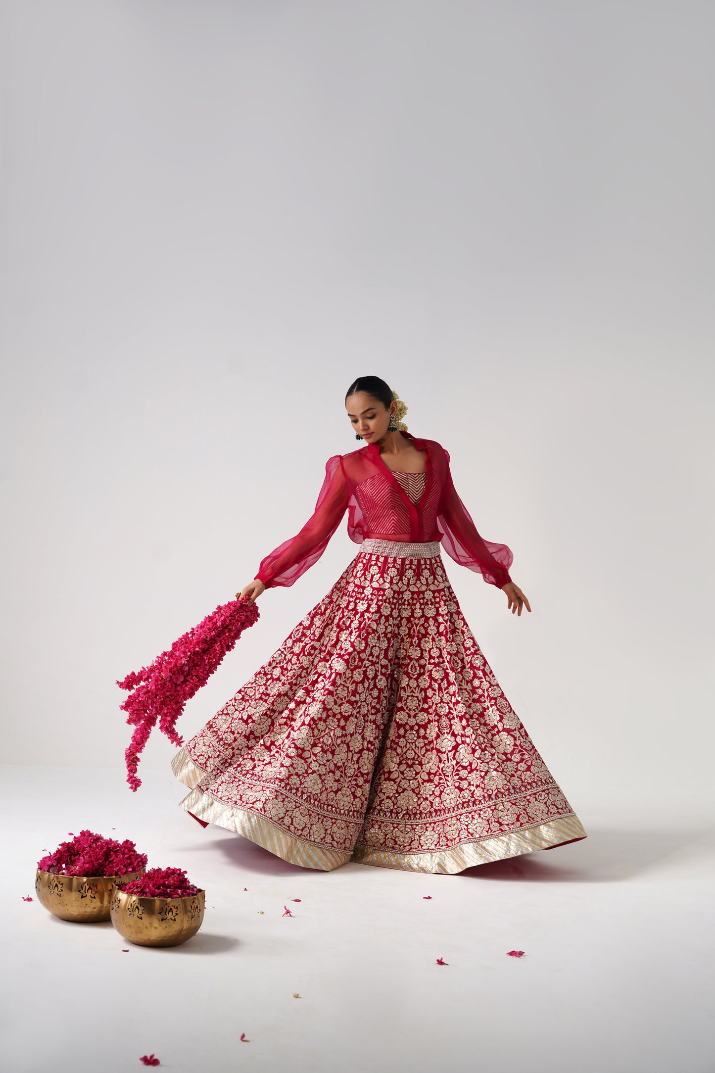 Nazrana - Flower Jal Lehnga