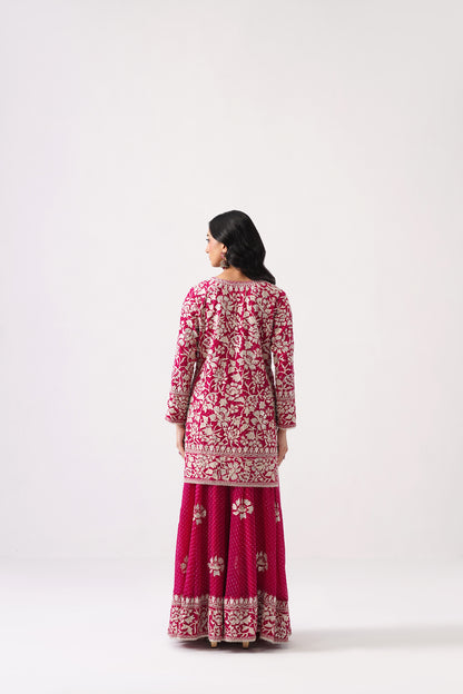 Nazrana 2.0 - Short Kurta Sharara Set