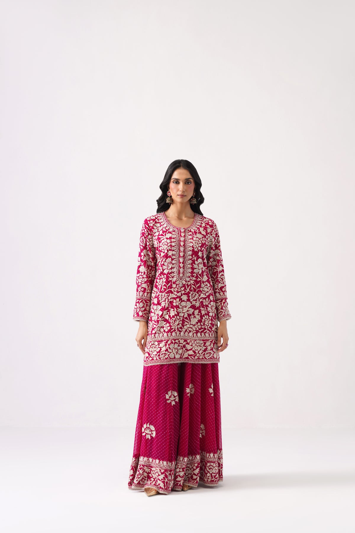 Nazrana 2.0 - Short Kurta Sharara Set