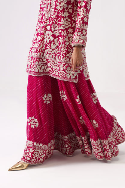 Nazrana 2.0 - Short Kurta Sharara Set