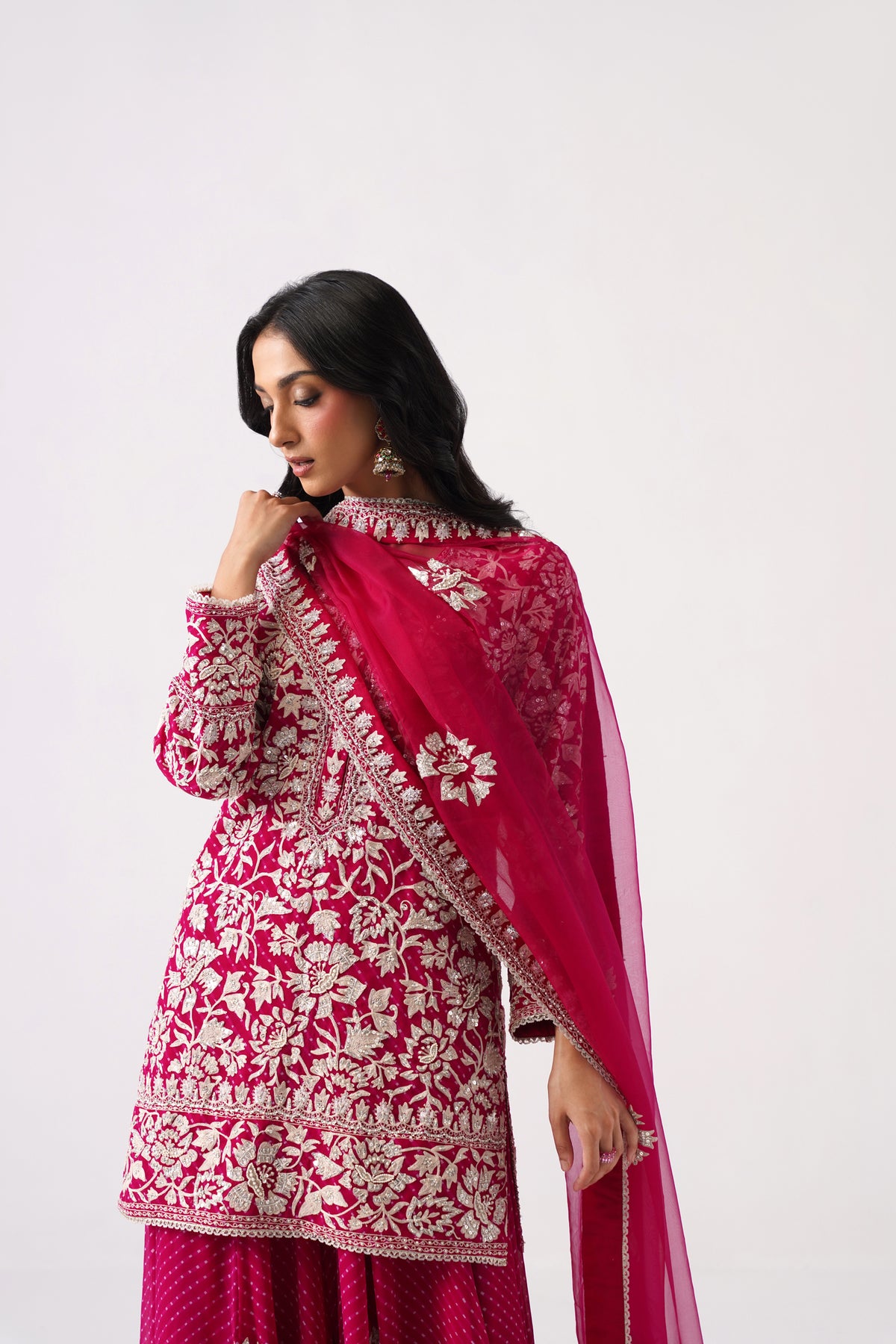 Nazrana 2.0 - Short Kurta Sharara Set