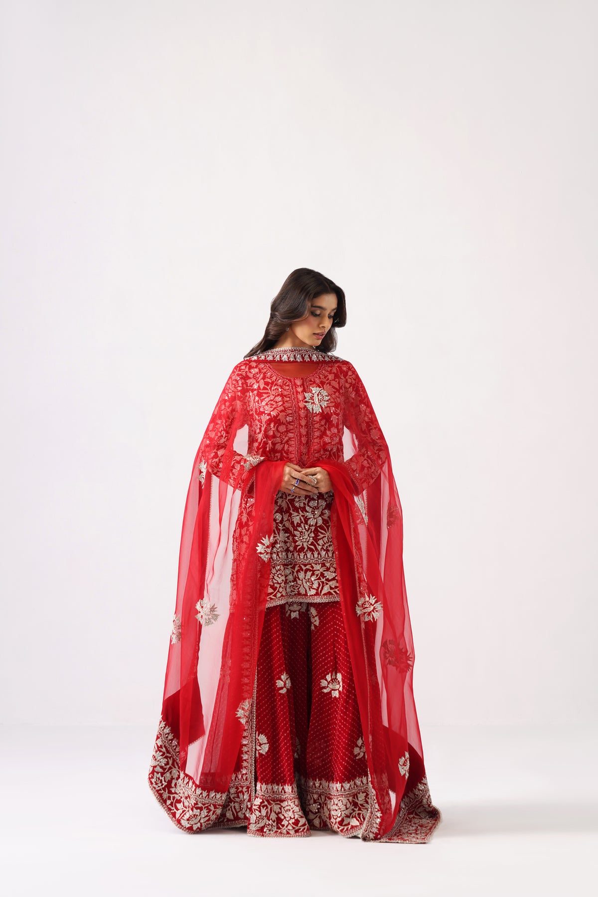 Nazrana 2.0 - Short Kurta Sharara Set