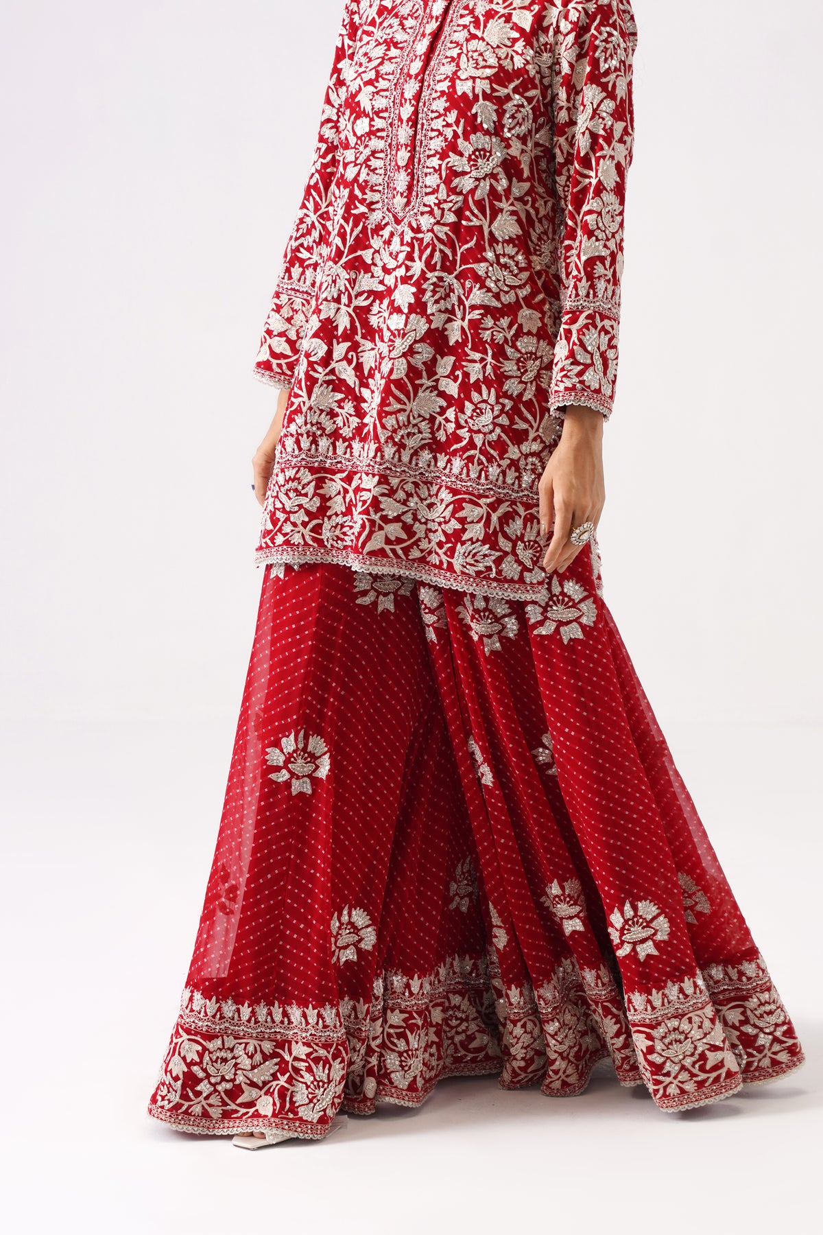 Nazrana 2.0 - Short Kurta Sharara Set