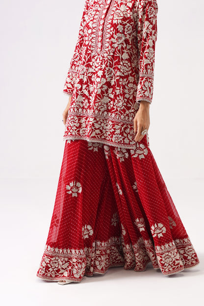 Nazrana 2.0 - Short Kurta Sharara Set