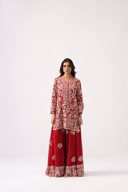 Nazrana 2.0 - Short Kurta Sharara Set