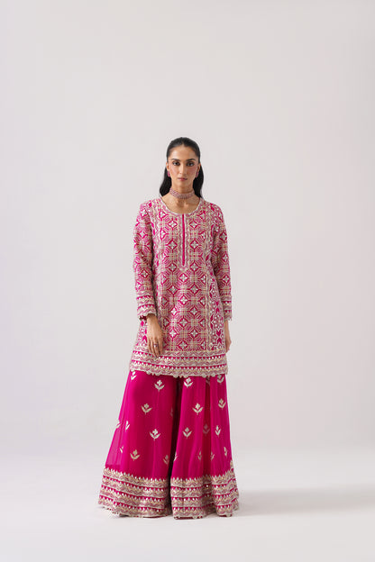 Roshini - Short Kurta Sharara Set