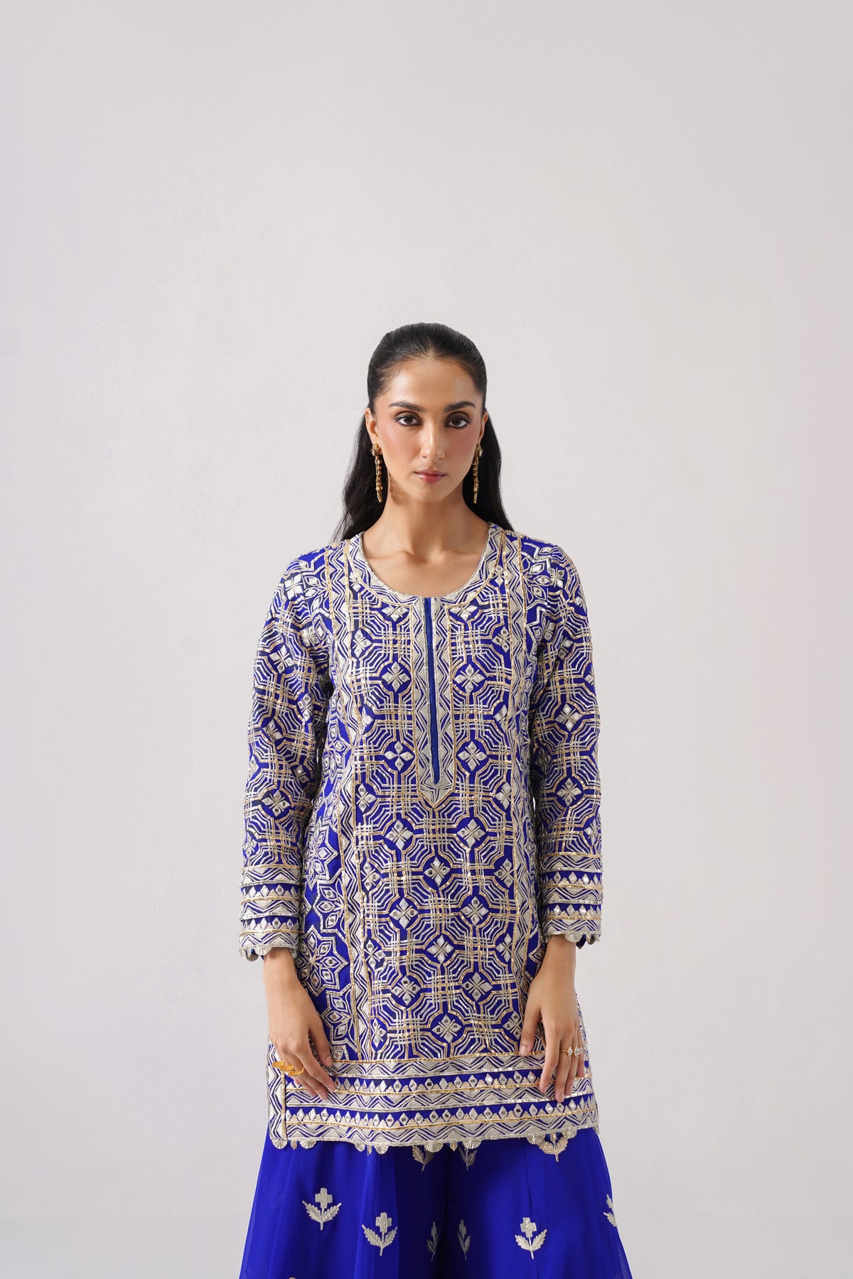 Roshini - Short Kurta Sharara Set