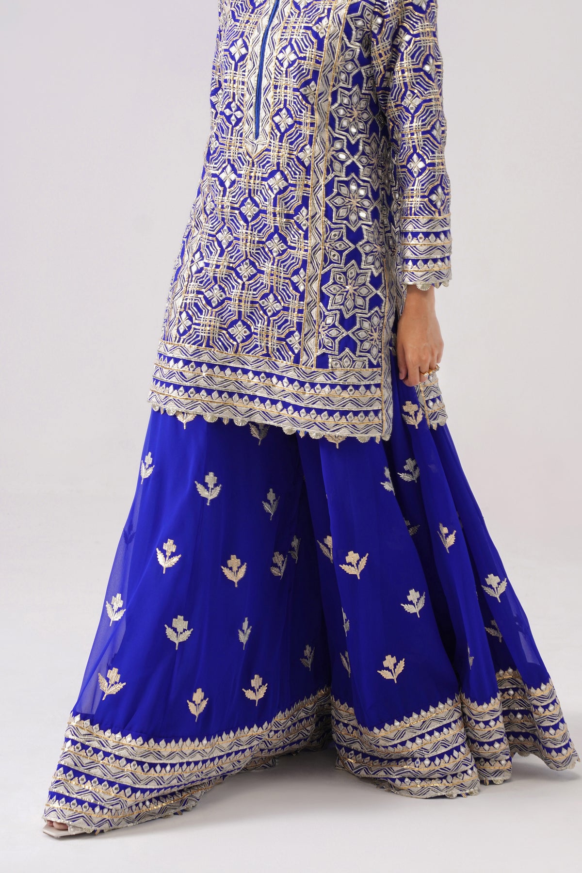 Roshini - Short Kurta Sharara Set