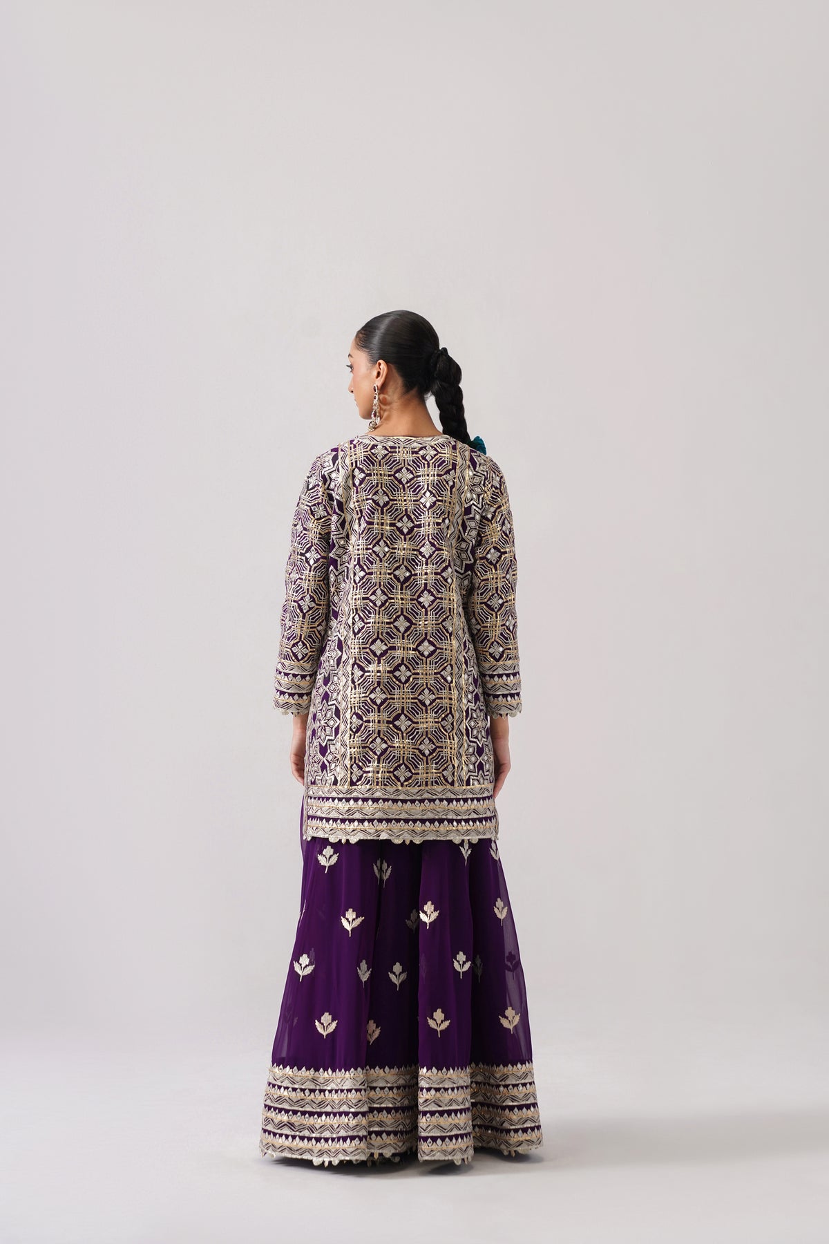 Roshini - Short Kurta Sharara Set