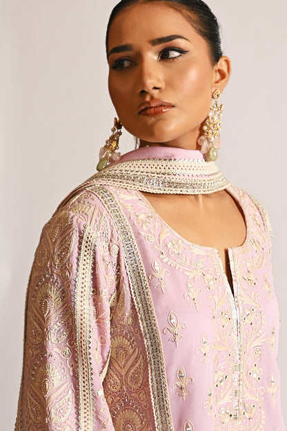 Amyra - Short Kurta Set - Pink
