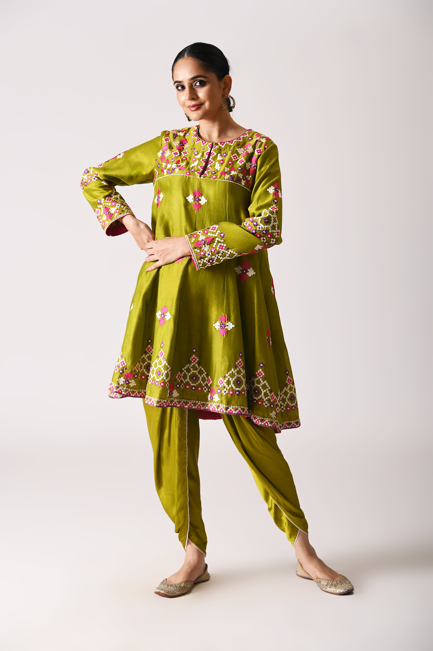 Patola - Baby Doll - Mehndi Green