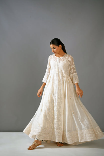 Chandni - Side Geather Kalidar Set