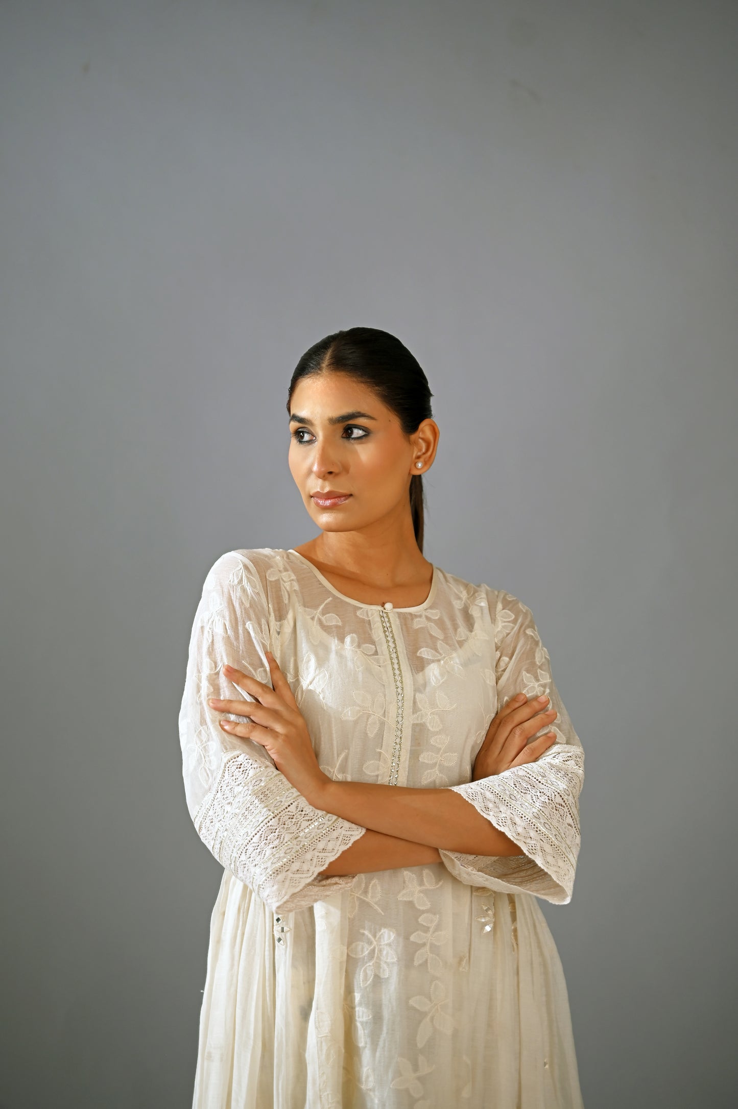 Chandni - Side Geather Kalidar Set