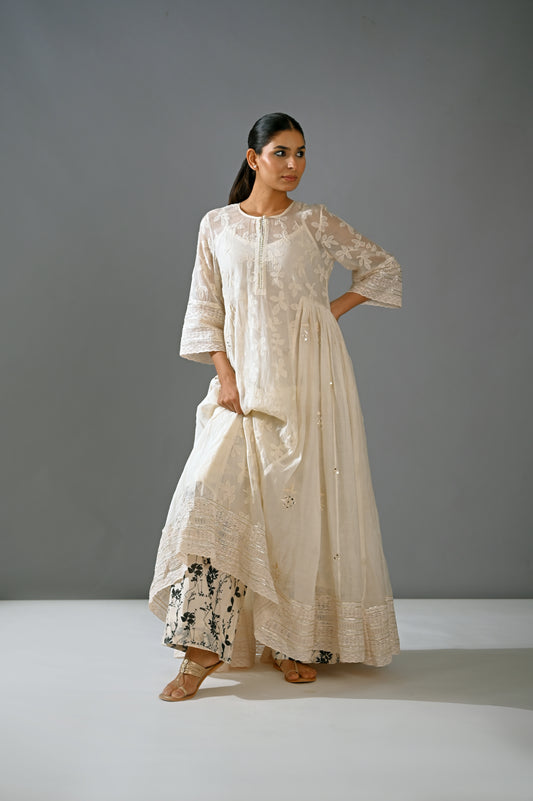 Chandni - Side Geather Kalidar Set