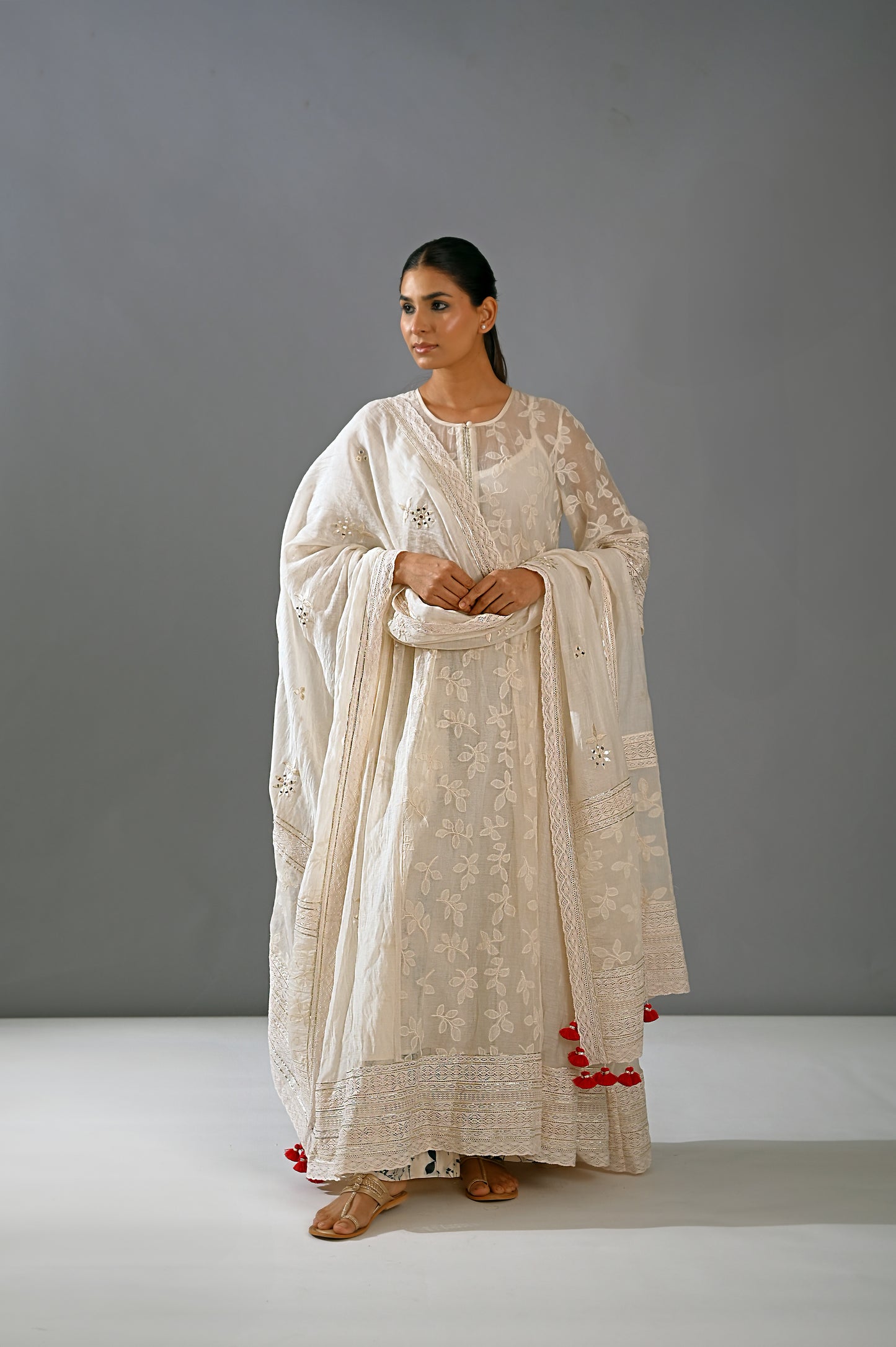 Chandni - Side Geather Kalidar Set