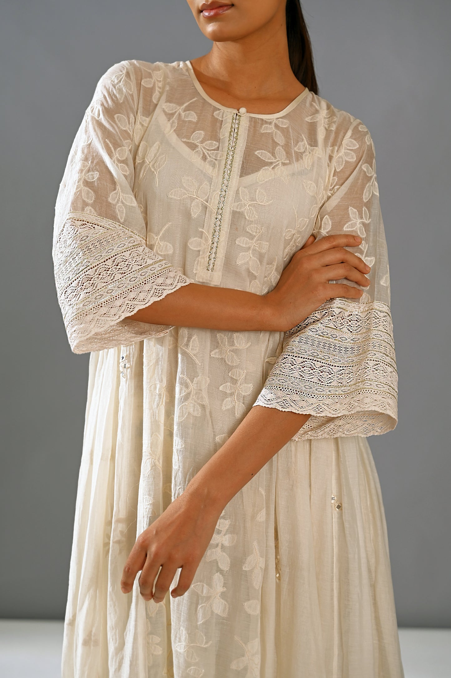 Chandni - Side Geather Kalidar Set