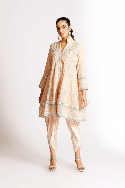 Amyra - Baby Doll with Tulip Pants - Ivory