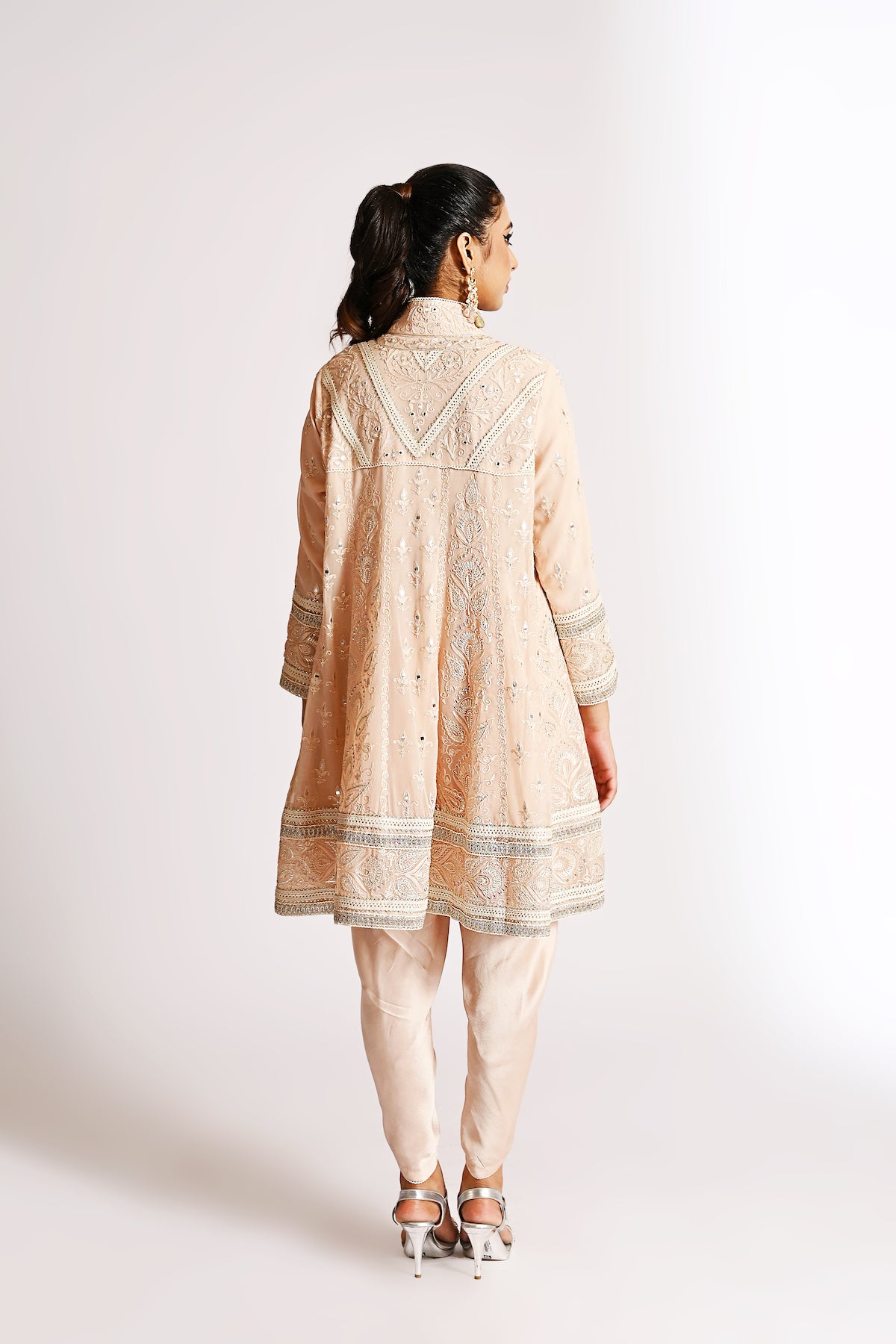 Amyra - Baby Doll with Tulip Pants - Ivory
